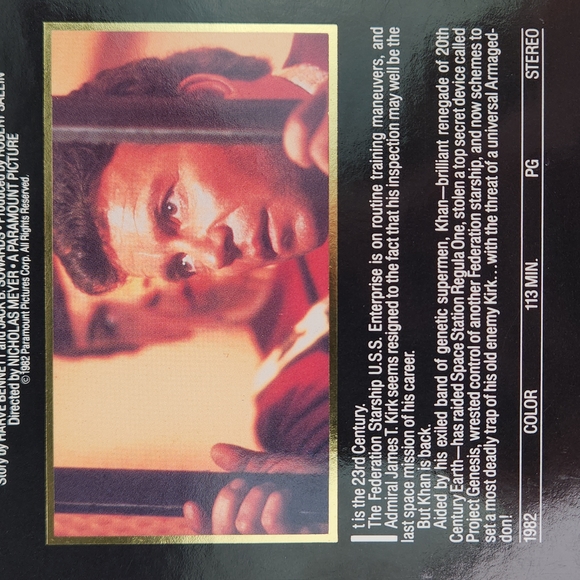 Star Trek II: The Wrath of Khan, Special Edition Collector's Series VHS 1986 - Picture 8 of 14